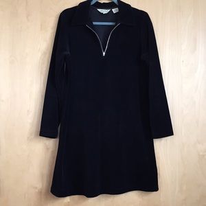 EUC Eddie Bauer Velour Zip Tunic Sz M